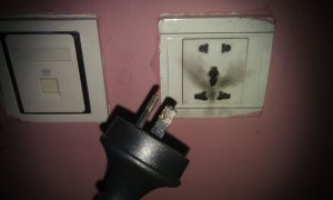 Lotus Guesthouse exploded power socket