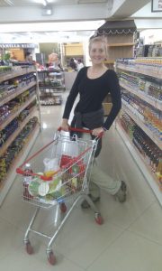 Roo with mini shopping trolley in UB